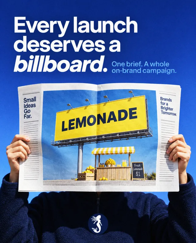 An ad creative Siren painted